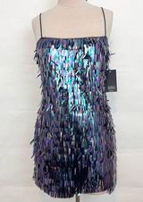 NWT Aiden Mattox Sequin Flapper Cocktail Mini Dress Multicolored Party Dress Photo 0