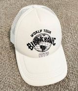 Billabong Mesh Trucker Hat White Black Casual Graphic Summer Womens Snapback OS Photo 0