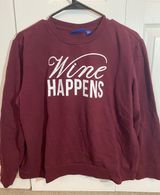 Apt. 9 Comfy Wine Happens Crew Neck  Photo 0