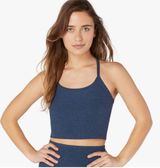 Beyond Yoga Slim Racerback Cropped Tank Gray size large x1276 Photo 0