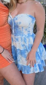 Isabelle's Cabinet  Blue Tie Dye Dress Photo 0