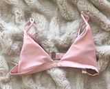 SheIn Basic Triangle Light Pink Bikini Top Photo 0