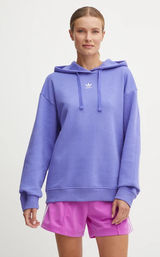 Adidas Essentials Oversized Purple Fleece Hoodie New! Photo 0