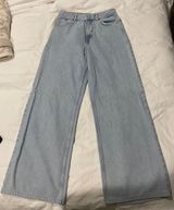 ZARA Wideleg Light Blue Jeans Photo 0