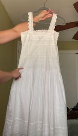 The Limited White Lace Detail Midi Dress Photo 0