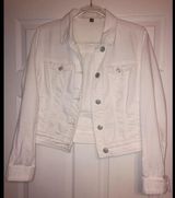 American Eagle Outfitters White Jean Jacket Photo 0