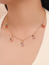 Fruit Charm Necklace Gold Photo 0