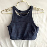 Outdoor Voices Tech Sweat Top Size Small Multi Navy Blue Long Line Sport Bra Photo 0