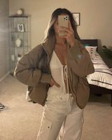 Princess Polly 7th Avenue Tan Puffer Jacket Photo 0