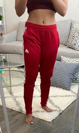 Adidas Stripes Red Track Pants Photo 0