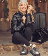 Fabletics Wander Shiny Black Puffer Jacket Photo 0