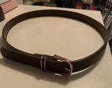 XS / S Brown Belt with Gold Buckle Photo 0