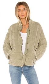 Forever 21 Quilted Dolman Jacket in Moss Photo 0