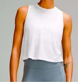 NWT Lululemon Ultralight Waist-Length Tank Top in White- Size 2 Photo 0