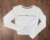 Tommy Hilfiger Long Sleeve Crop Tee Small Photo 0