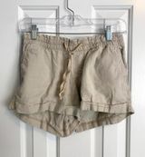 Old Navy Khaki Linen Shorts Photo 0