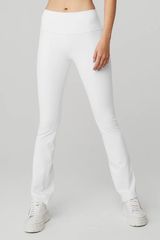 White Alo Flare Leggings Photo 0