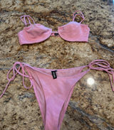 Triangl Bikini Set Pink style Mala Photo 0