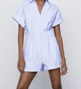 ZARA Light Blue Jumpsuit Photo 0
