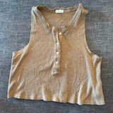 Aerie Sleeveless Waffle Knit Top - brown Photo 0