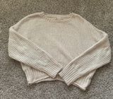 Altar'd State White Sweater Knit Cozy Photo 0