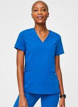 FIGS Casma Three-Pocket Scrub Top Royal Blue Size XS Photo 0
