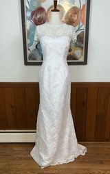 Mori Lee Gorgeous  Lace Sheath Wedding Gown! Photo 0