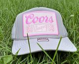 NEW PINK COORS SnapBack / trucker hat- Pink and gray patch hat Photo 0