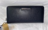 Michael Kors Black Pebble Leather Wallet Photo 0