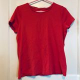 St. John’s Bay 🚨 $1 BLOWOUT SALE Essential Tee in red Women’s Size Large Photo 0