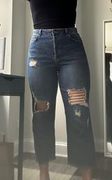 Medium wash wild fable high rise straight jeans Photo 0