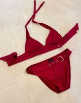 Bebe Two Piece Bikini Red Photo 0
