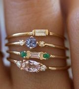 Boho Ring Set Dipped In Gold... Multiple Photo 0