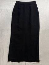 Adrianna Papell Vintage Long Black Midi Evening Skirt 26 waist, size 2, XS Photo 0