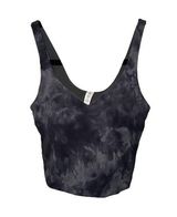 Lululemon Cropped Align Tank in Diamond Dye Black/Blue Size 2 Photo 0