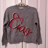 Philosophy Gray 'Ciao' Sweater Photo 0
