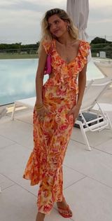 ZARA Floral Ruffle Dress Photo 0