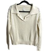 Joie Cream Knit V Neck Sweater  Size Medium Photo 0