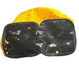 St. John  foldable and packable black patent yellow shopping bag Photo 0