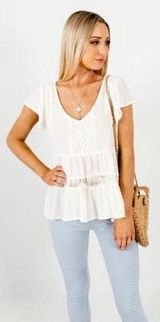 White Lace Top Photo 0