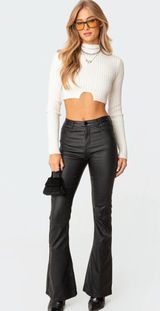 Edikted Luna Faux Leather Pants Photo 0