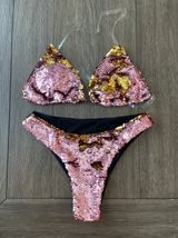 Sequin Bathing Suit Pink Photo 0