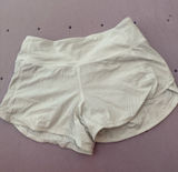 White Lululemon Speed Up 2.5" Shorts Photo 0