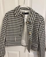 ZARA Houndstooth Blazer Jacket Photo 0