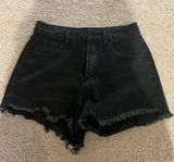 Black High Waisted Shorts Size M Photo 0
