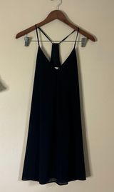 Alice + Olivia Fierra Silk Dress Black Size Small Photo 0