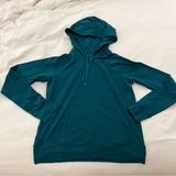 Dark Forest Green Teal Athletic Pullover Hoodie Size Large EUC Photo 0