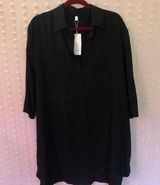 NWT Ekouaer Collar Mini Shift Dress Photo 0