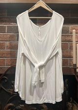 Free People White Long Sleeve Top Photo 0