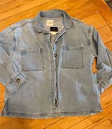 Unpublished NEW WITH TAGS NWT Oversized Denim Button Down Jacket Shacket  Photo 0